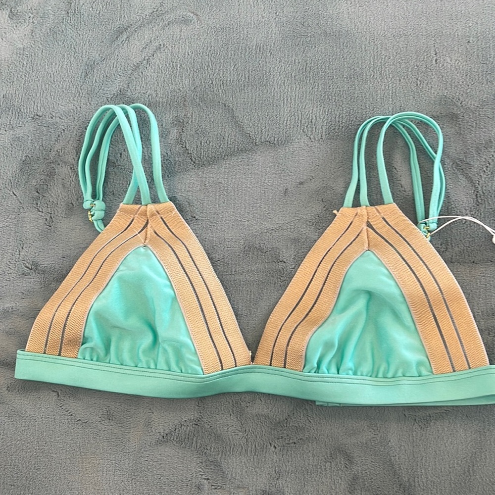 NWT Beach Bunny Sheer Addiction Tri top